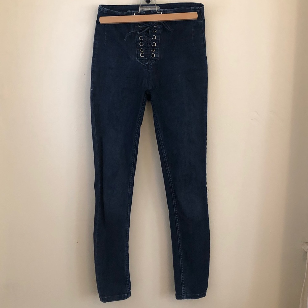 Free people tie up jeans size 24